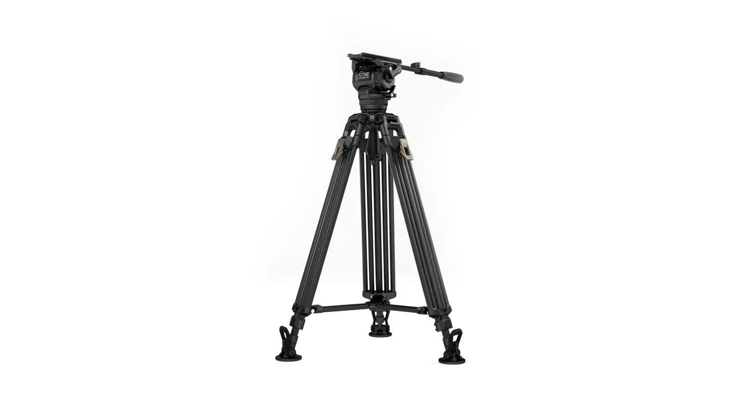 Tilta CT12 75mm Cine Fluid Head with 2-Stage One Touch Carbon Fiber Tripod Legs (12KG)